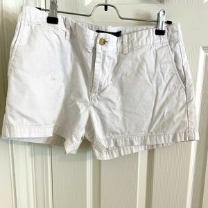 Polo white jean shorts